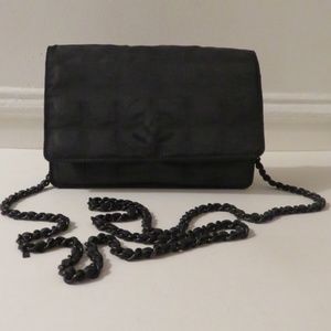 CHANEL Travel Line Wallet on Chain Black Bag